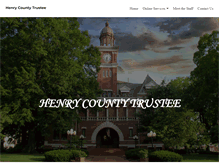 Tablet Screenshot of henrycountytrustee.com